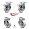Service Caster 5 Inch Semi Steel Swivel Top Plate Caster Lock Brakes 2 Rigid SCC, 2PK SCC-TTL20S515-SSR-2-R-2 - alternate 6